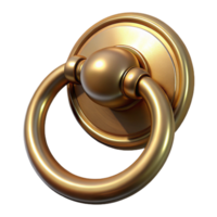 unparalleled renaissance Door knocker, brass, with Transparent Background premium png