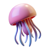sought-after elegant Concept art style, isolated cutout of a hyper-specific jellyfish, drifting with Transparent Background gallery standard png