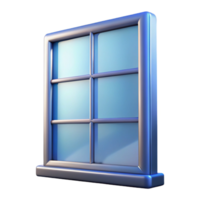 vibrant distinctive Window pane, frosted glass, with Transparent Background png