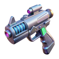 mysterious magnificent Concept art style, isolated cutout of a high-tech energy weapon, ultra-detailed, hyper-specific with Transparent Background professional png