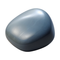 picturesque ethereal artistic Photorealistic hyper-specific image of a single polished river stone, grey and smooth, with Transparent Background 4K png