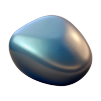 quintessential victorian Photorealistic hyper-specific image of a single polished river stone, grey and smooth, with Transparent Background genuine png