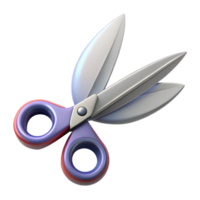 peaceful exquisite Ultra-detailed, concept art style, isolated cutout of a levitating pair of scissors with blades made of razor-sharp feathers with Transparent Background original png