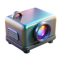 pristine joyful tropical Photorealistic, hyper-specific professional render of a single holographic projector, isolated cutout with Transparent Background 4K png