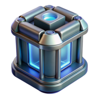 stunning energetic tropical Photorealistic professional render of a futuristic power cell, hyper-specific, isolated cutout with Transparent Background authentic png