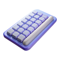 splendid inspired Wireless keyboard, minimalist design, with Transparent Background png