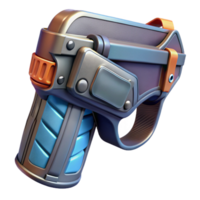 rare contemporary Professional render of a futuristic weapon holster, hyper-specific, photorealistic, isolated cutout with Transparent Background high resolution png
