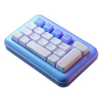 picturesque distinguished Wireless keyboard, minimalist design, with Transparent Background png