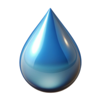 immaculate remarkable A single, realistic water droplet, reflecting light with Transparent Background png