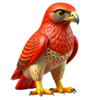 vibrant rustic Hawk, red-tailed hawk, sharp talons with Transparent Background 8K png