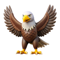rare artistic Eagle, American bald eagle, spreading wings with Transparent Background flawless png
