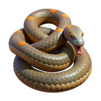 vibrant remarkable Snake, python, coiled with Transparent Background png