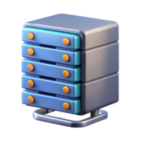 sumptuous distinguished Server rack, data center technology, with Transparent Background png