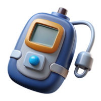 unparalleled coastal Hyper-specific, professional render of a biomechanical artificial pancreas with insulin pumps and glucose sensors, isolated cutout with Transparent Background handcrafted png