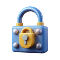 mysterious majestic Cybersecurity lock icon, data protection, with Transparent Background masterfully captured png