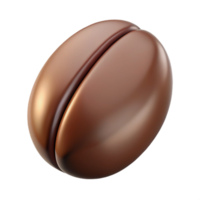 pristine bohemian Single coffee bean with Transparent Background elite png