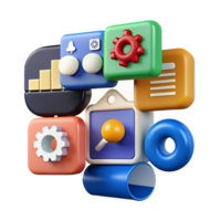 timeless impressionist Customer relationship management CRM software, sales automation, with Transparent Background studio quality png