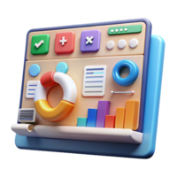 wonderful whimsical organic Project management software dashboard, task management, with Transparent Background elite png