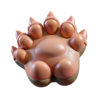 spectacular rare Photorealistic, hyper-specific professional render of an isolated Sphinx paw, claws extended Isolated cutout with Transparent Background png