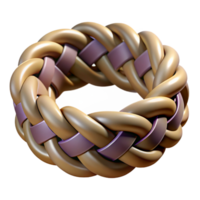 mysterious impressive Ultra-detailed photorealistic professional render of an isolated cutout, hyper-specific tribal woven bracelet with symbolic patterns with Transparent Background crisp png