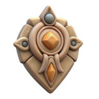 harmonious serene Isolated cutout of a hyper-specific tribal amulet, ultra-detailed, concept art style, made of bone and stone with Transparent Background perfect clarity png
