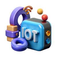 mesmerizing inspired Internet of Things IoT sensor, connected devices, with Transparent Background png