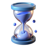 immaculate dreamy nordic Ultra-detailed, professional render of a floating hourglass filled with melting clocks with Transparent Background high resolution png