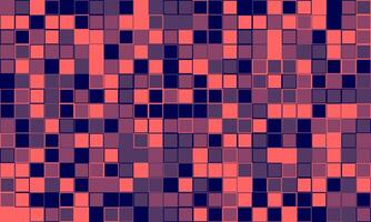 Abstract mosaic pattern in vibrant coral and navy blue. Perfect for backgrounds, website design, or textile prints. This geometric design evokes feelings of technology, energy, and modern art. vector
