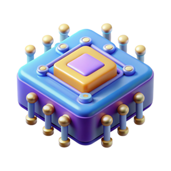 lugn oförglömlig kvant dator processor, kvant datoranvändning, med transparent bakgrund png