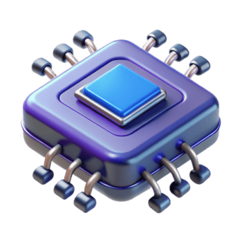 strålnings harmonisk modern kvant dator processor, kvant datoranvändning, med transparent bakgrund hög upplösning png