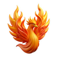 playful elegant Photorealistic, hyper-specific professional render of an isolated Phoenix talon, engulfed in flames Isolated cutout with Transparent Background 4K png