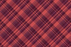 Bathroom seamless textile pattern, professional check background fabric. Post texture plaid tartan in red and pink colors. vector