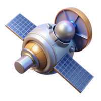 stunning bohemian Space technology satellite, space exploration, with Transparent Background detailed png