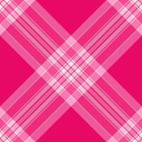 Handsome textile tartan texture, inspiration fabric background plaid. Girly seamless check pattern in pink and bright colors. vector