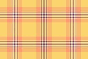 Vibrant yellow, peach, and beige plaid pattern. Perfect for textile design, website backgrounds, or adding a touch of cheerful style to your projects. vector