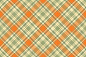 Reel check background texture, repeat tartan fabric. Sixties plaid seamless pattern textile in pastel and moccasin colors. vector