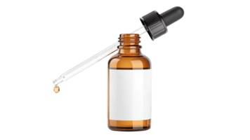 A bottle of cbd oil with a dropper png