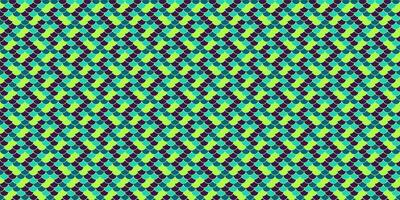 Vibrant geometric pattern. Seamless teal, green, and purple repeating design. Ideal for website backgrounds, textiles, and modern branding. This abstract texture evokes energy and dynamism. vector