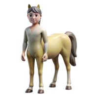 unparalleled modern Centaur, half-human, half-horse, with Transparent Background ultra HD png