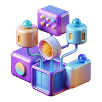 radiant victorian Holographic data interface with floating icons and data streams with Transparent Background luxury png