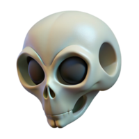 mysterious beautiful Alien skull, bone structure, unusual features with Transparent Background professional png
