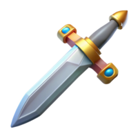 vibrant tranquil organic Excalibur, King Arthur's sword, with Transparent Background refined png