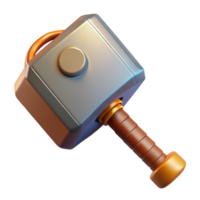 standout impressionist Thor's Hammer, Mjolnir, with Transparent Background exclusive png