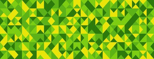 Vibrant geometric pattern in shades of green and yellow. Perfect for backgrounds, website design, or textile prints. vector