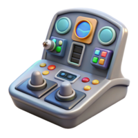 mesmerizing futuristic Spaceship control panel with buttons, levers, and displays with Transparent Background high quality png