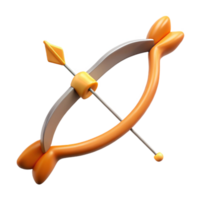 mysterious mesmerizing Bow and Arrow of Artemis, with Transparent Background flawless png