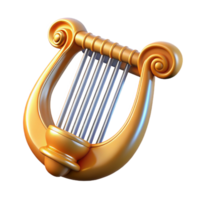 quintessential industrial Lyre of Apollo, with Transparent Background crisp png