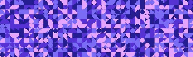Abstract geometric pattern featuring a captivating blend of purple and lavender hues. vector