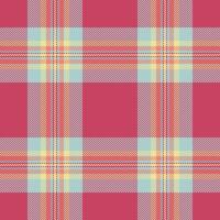 Chic seamless background check, template textile plaid fabric. Old tartan pattern texture in red and light colors. vector