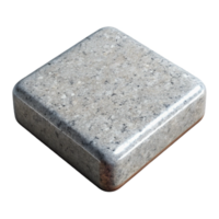quintessential renaissance Ultra-detailed, photorealistic isolated cutout of a single, polished, granite floor tile with Transparent Background artisan png